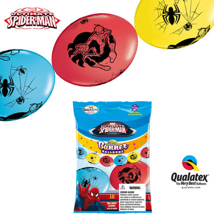 10 Ballons Quick Link Spider-Man Party Banner 12