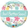 Ballon Aluminium 18″ Feel Better Soon! Floral – Qualatex