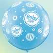 2 Ballons latex 3' A Baby Boy Dots-A-Round - Qualatex