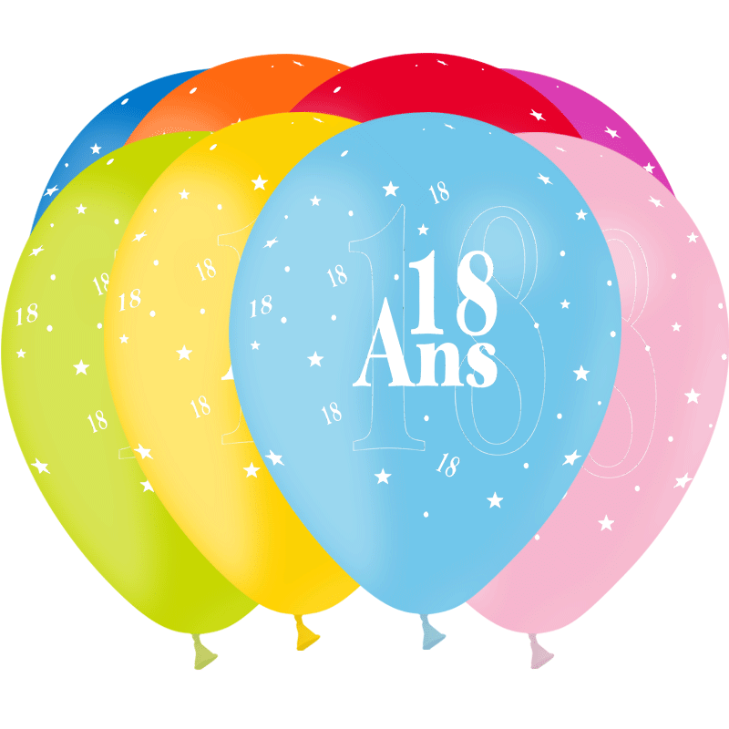 100 Ballons Latex HG95 18 Ans - PMS