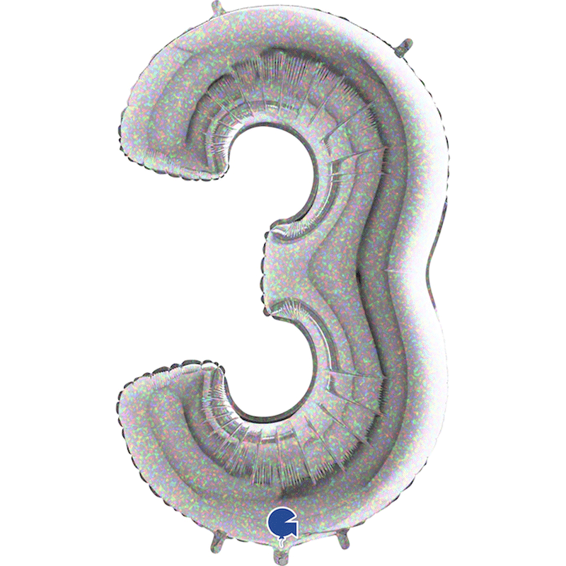 Chiffre 3 Holographic 40