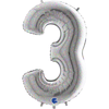Chiffre 3 Holographic 40