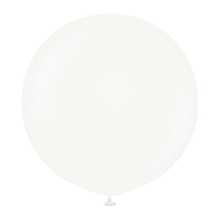 1 Ballon 60cm Blanc- Ballonrama