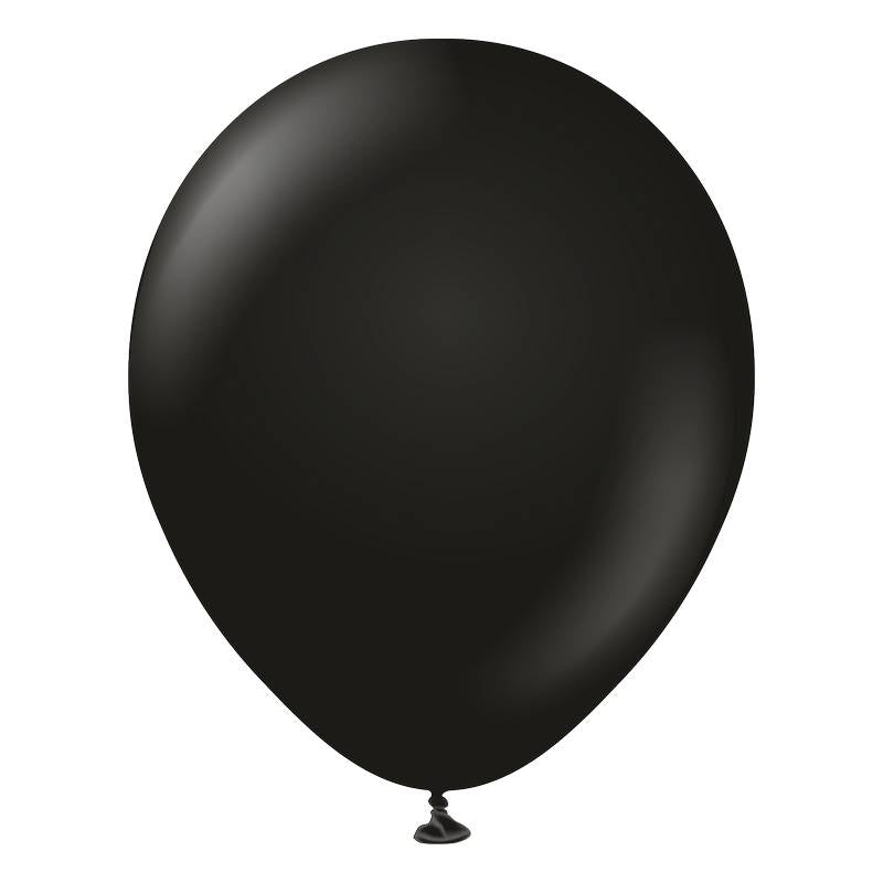 25 Ballons 13cm Noir- Ballonrama