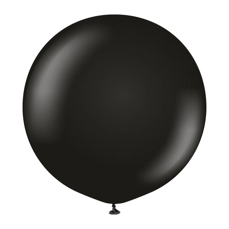 5 Ballons 45cm Noir- Ballonrama