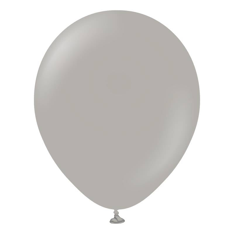 25 Ballons 13cm Gris- Ballonrama