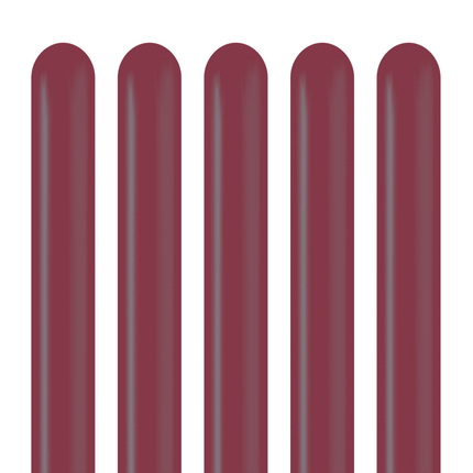 100 Ballons Modeling 260 Burgundy - Kalisan
