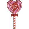 Ballon Aluminium 5' Love Lollipop - Grabo