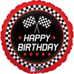 Ballon Aluminium 18″ Checkered Flag Birthday – Grabo