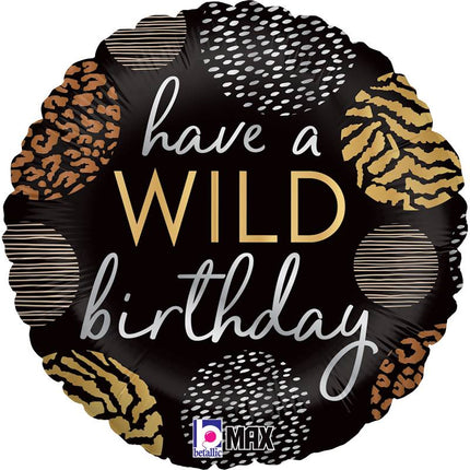 Ballon Aluminium 18″ Wild Birthday – Grabo