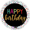 Ballon Aluminium 18″ Birthday Colorful Dots – Grabo