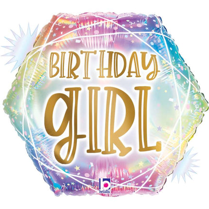 Ballon Aluminium 18″ Opal Pastel Geo Birthday – Grabo