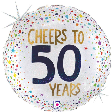 Ballon Aluminium 18″ Cheers to 50 Years – Grabo