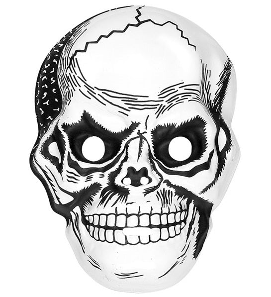 masque coque crane blanc