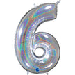 Chiffre 6 Glitter Holographic 26
