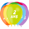 10 Ballons Latex HG95 Jubilé 2 Ans - PMS