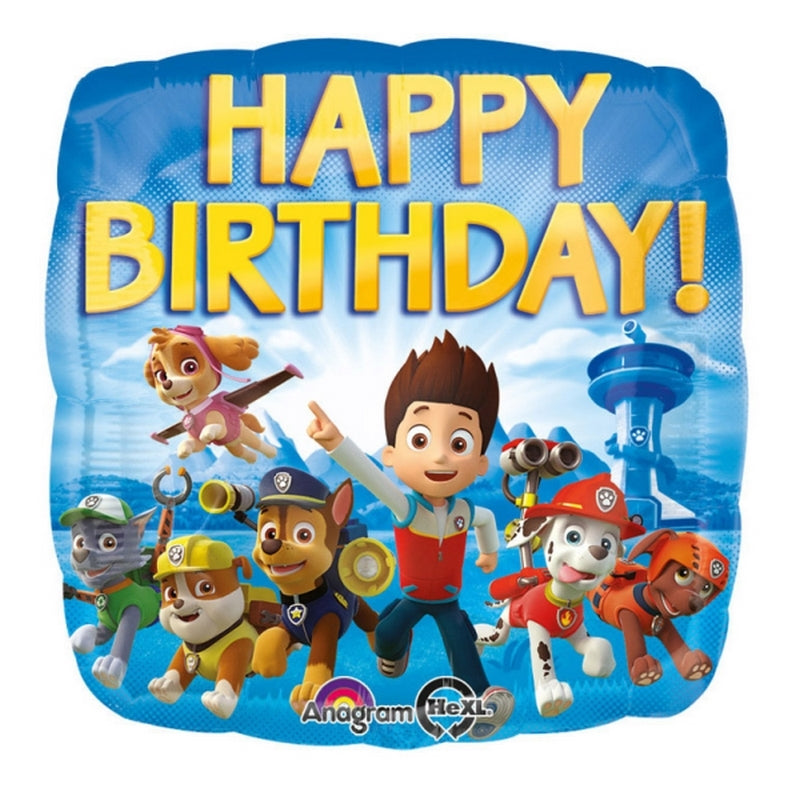 Ballon Aluminium Anniversaire Pat' Patrouille 17