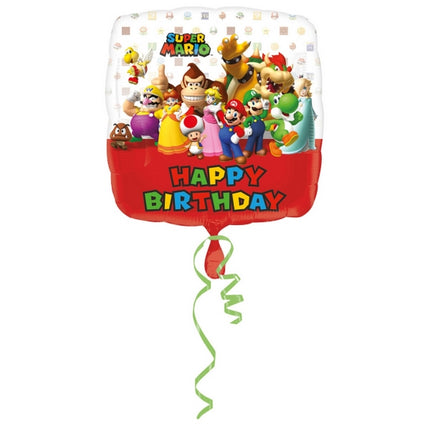 Ballon Aluminium Anniversaire Mario Bros 17
