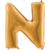 Lettre N Or 40