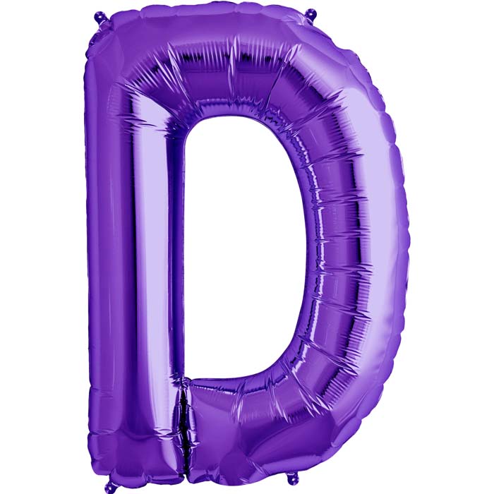 Letter D Purple 34