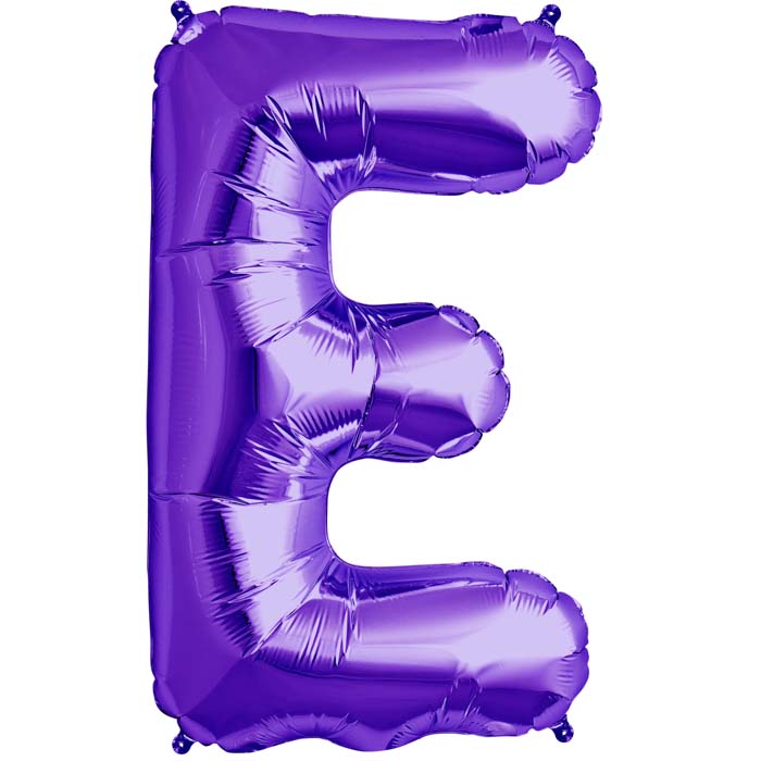 Letter E Purple 34