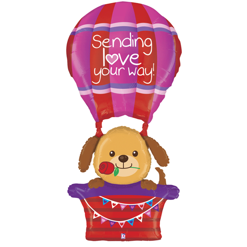Ballon Aluminium 5' Sending Love Your Way - Grabo