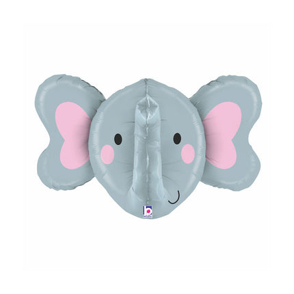 Ballon Aluminium 34″ Éléphant 3D - Grabo