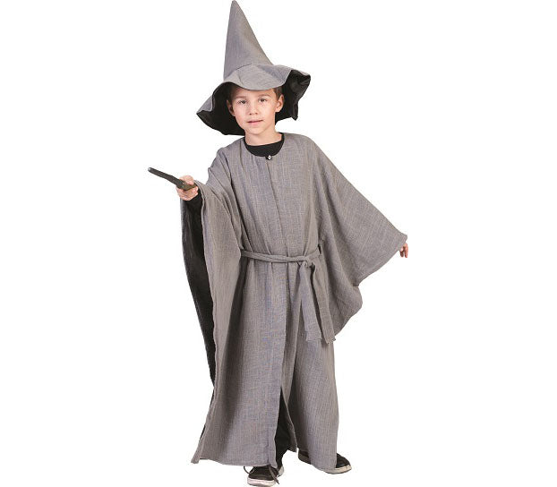 cape de magicien gris enfant taille 140cm