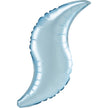 Ballon Aluminium Curve Satin Bleu 35