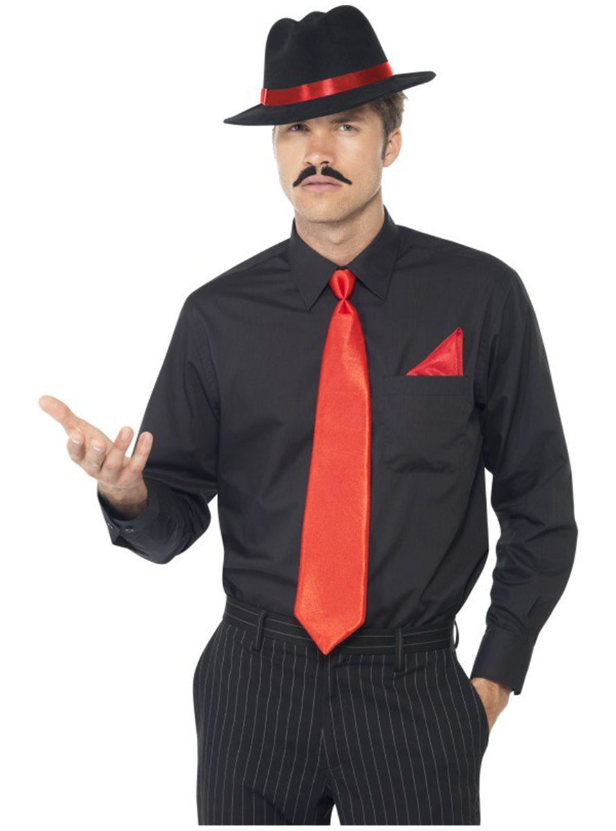 Kit de gangster pour homme | chapeau style trilby, cravate , foulard | J2F Shop