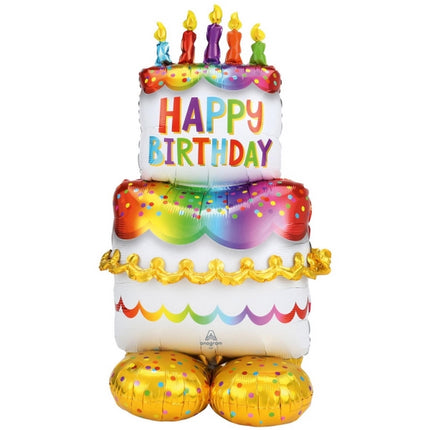 Ballon Aluminium Airloonz Gâteau Anniversaire 52