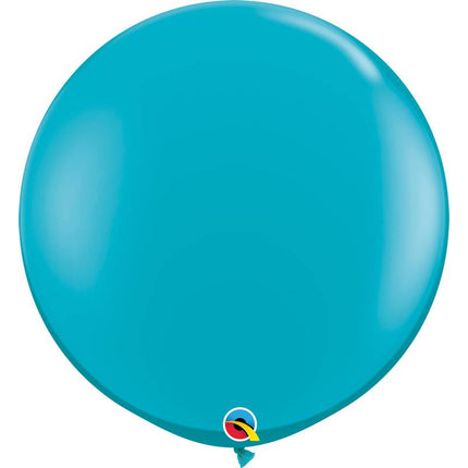 2 Ballons Latex 3' Tropical Teal - Qualatex