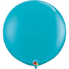 2 Ballons Latex 3' Tropical Teal - Qualatex