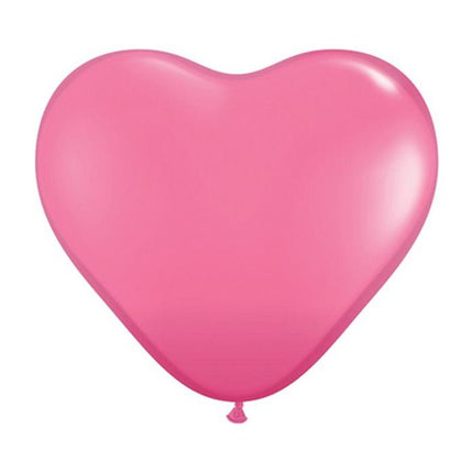 KIT Stages : 10 Ballons 6'' Cœur Rose Chaud