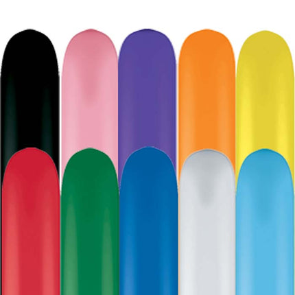 100 Ballons Modeling HG255 Assortis - Balloonia