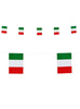 Guirlande de drapeaux d'Italie | 4 mètre de drapeaux de 15 x 20.5 cm | J2F Shop