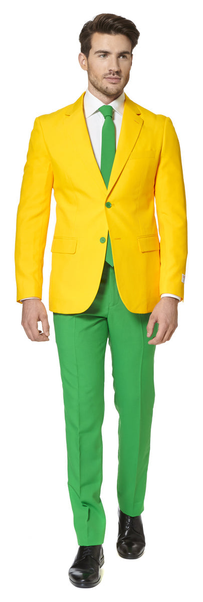 Costume Vert et jaune Brésil - Opposuits | veste, pantalon , cravate | J2F Shop