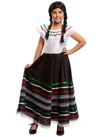 Déguisement mexicaine Frida Kalho fille | robe , ceinture | J2F Shop