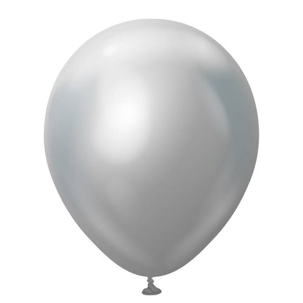 25 Ballons 13cm Mirror Argent- Ballonrama