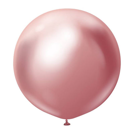 1 Ballon 60cm Mirror Rose- Ballonrama