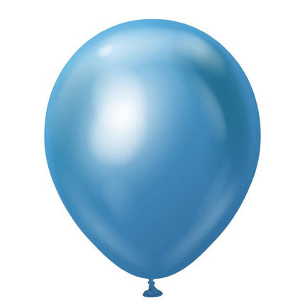 25 Ballons 13cm Mirror Bleu- Ballonrama