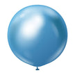 ABC 5 Ballons 45cm Mirror Bleu- Ballonrama