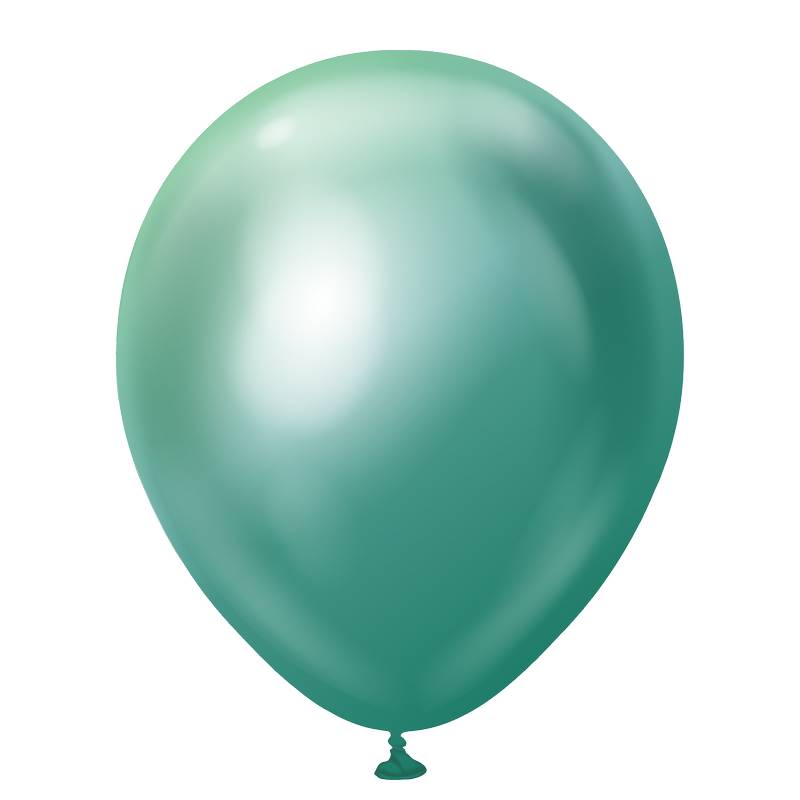 25 Ballons 13cm Mirror Vert- Ballonrama