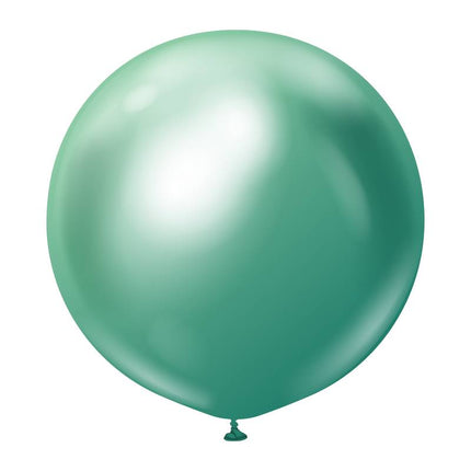 1 Ballon 60cm Mirror Vert- Ballonrama