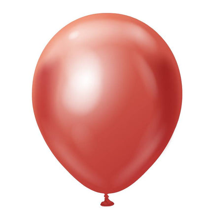 10 Ballons 30cm Mirror Rouge- Ballonrama