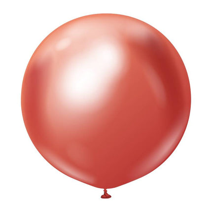 1 Ballon 60cm Mirror Rouge- Ballonrama