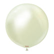 1 Ballon 60cm Mirroir Or Vert- Ballonrama