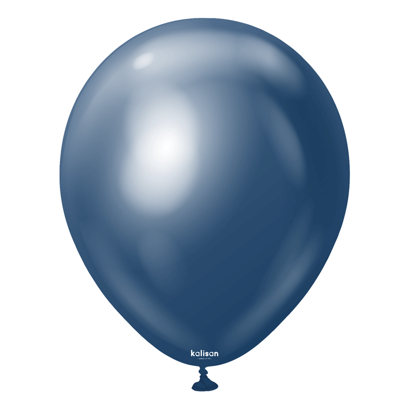 50 Ballons Mirror Navy 12