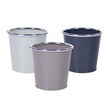 6 Pots en Zinc Assortiment de Gris