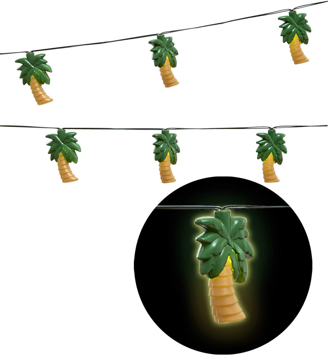 Guirlande lumineuse palmiers | guirlande de 2,5 mètres , 10 lumières | J2F Shop